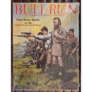 1983 Bull Run Civil War Tactical Board Game Avalon Hill Complete Unpuched